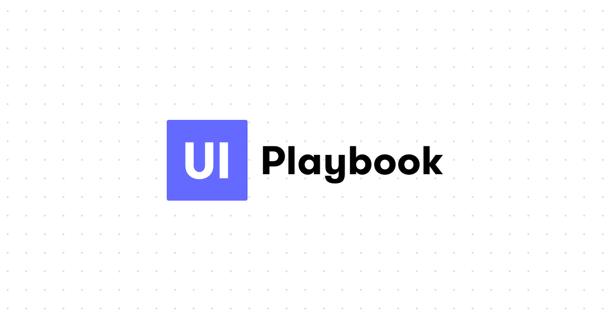 UI Playbook