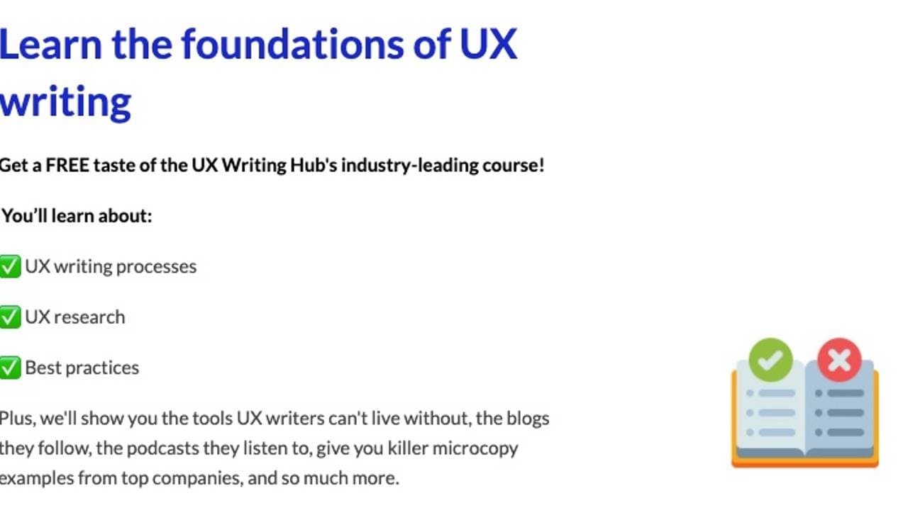 UX Writing Hub